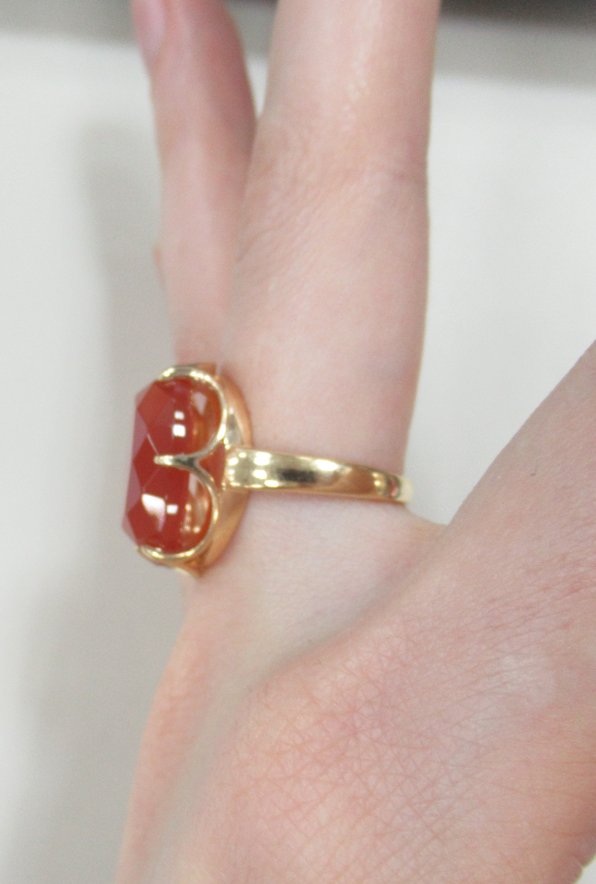 Серебряное кольцо с агатом